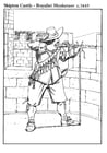 Malvorlage  Musketier 1645