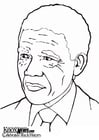 Malvorlage  Nelson Mandela