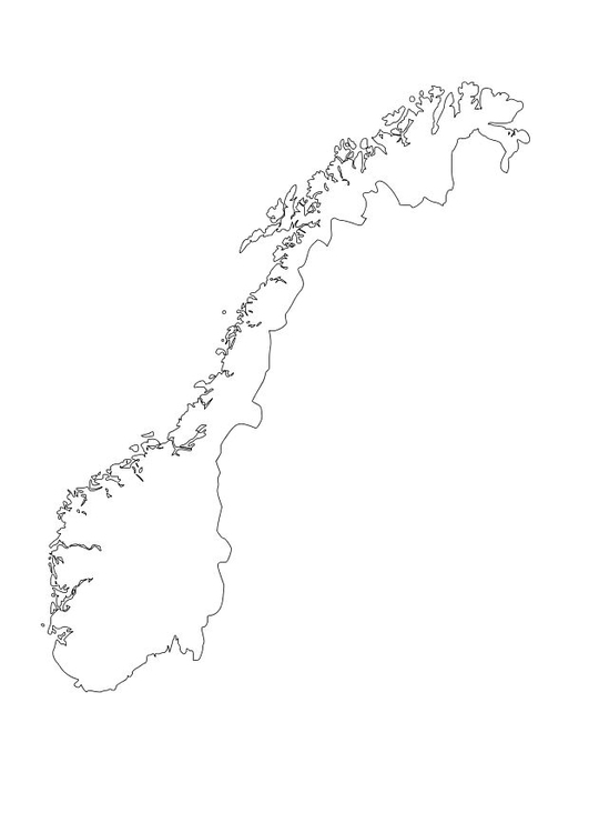 Malvorlage  Norwegen