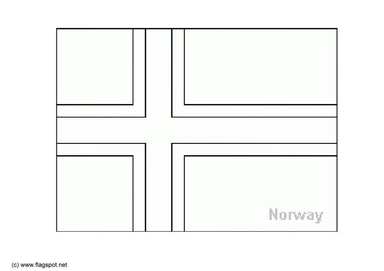 Malvorlage  Norwegen
