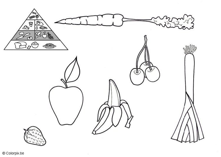 Malvorlage  Obst und GemÃ¼se