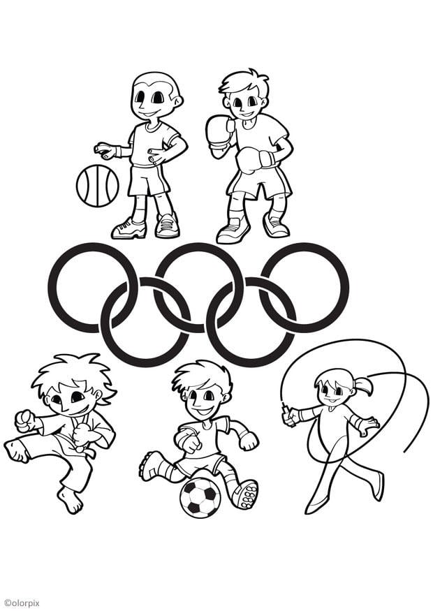 Malvorlage  Olympische Spiele