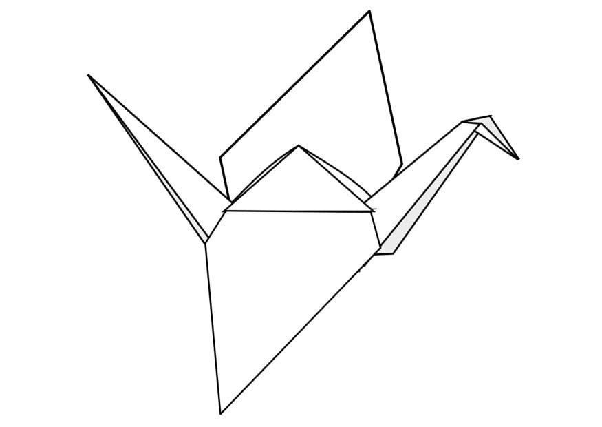Malvorlage  Origami