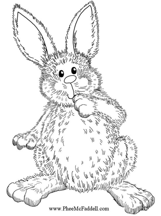 Malvorlage  Osterhase