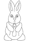 Malvorlage  Osterhase