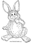 Malvorlage  Osterhase