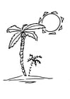 Malvorlage  Palme