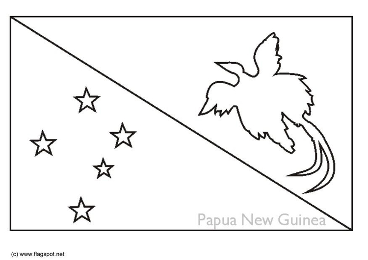 Malvorlage  Papua-Neuguinea
