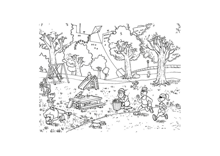 Malvorlage Park Kostenlose Ausmalbilder Zum Ausdrucken