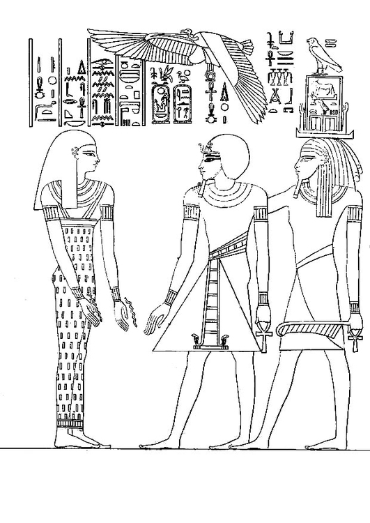 Malvorlage  Pharao Amenophis III