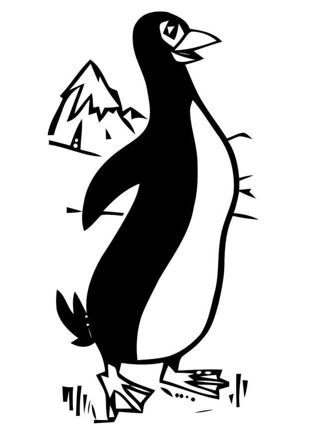 Malvorlage  Pinguin