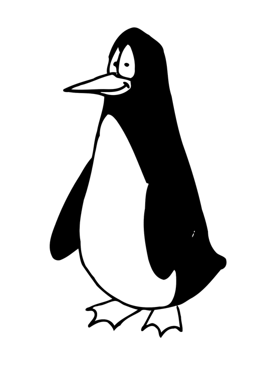 Malvorlage  Pinguin