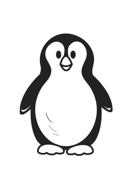 Malvorlage  Pinguin