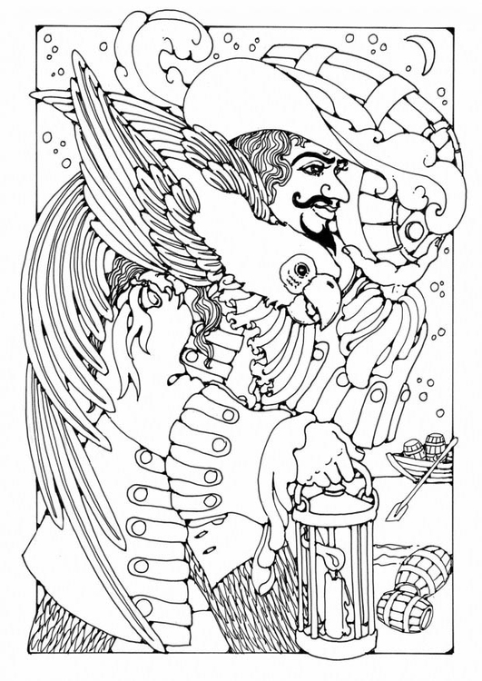 Malvorlage Pirat - Kostenlose Ausmalbilder Zum Ausdrucken - Bild 18449.