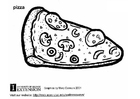 Malvorlage pizza