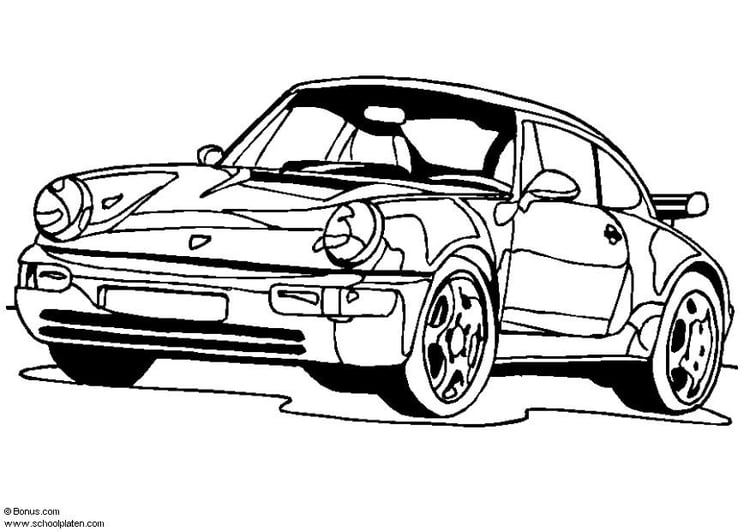 Malvorlage  Porsche 911 Turbo