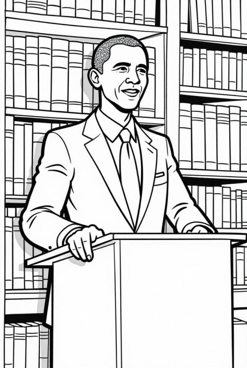 PrÃ¤sident Obama hÃ¤lt einen Vortrag