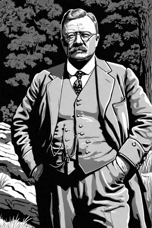 PrÃ¤sident Theodore Roosevelt in der Natur