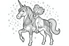 Prinzessin auf einem Einhorn