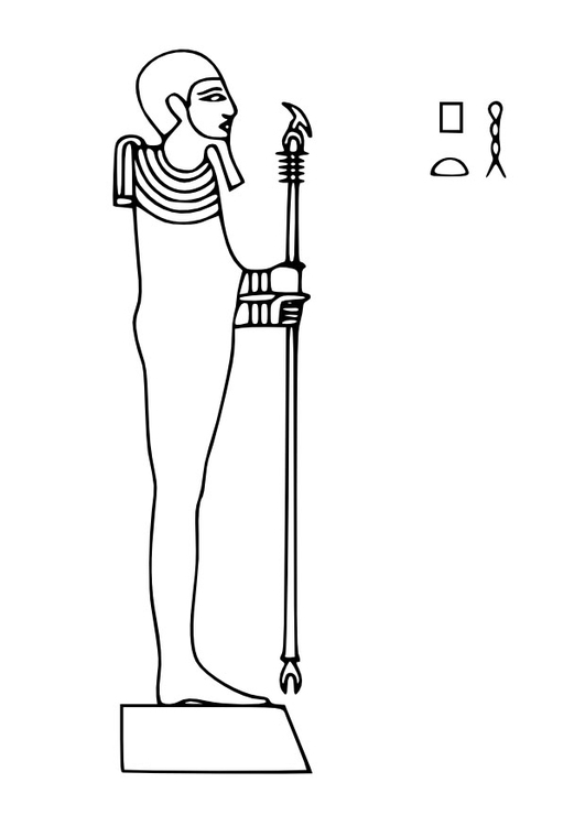 Malvorlage  Ptah