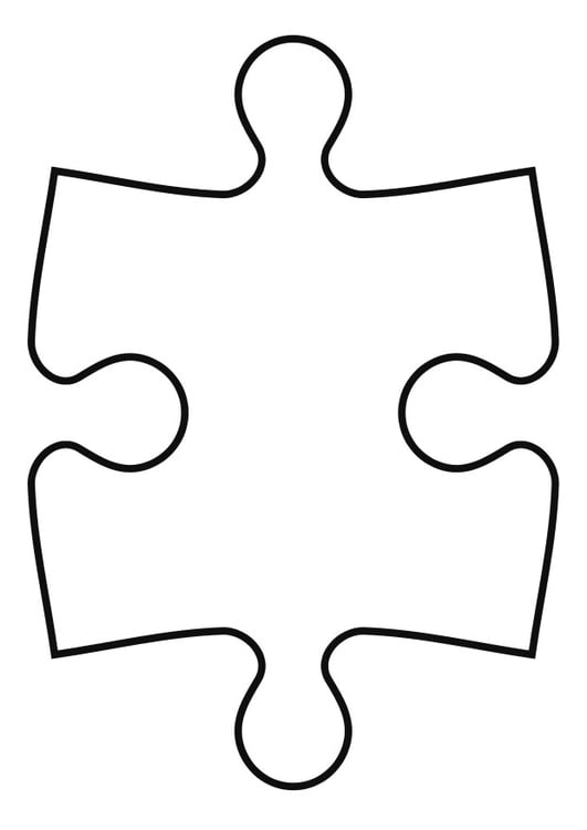 Malvorlage  Puzzleteil