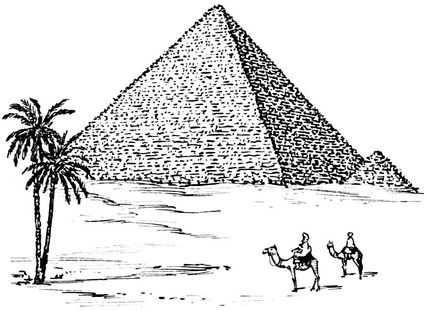 ausmalbilder ägypten pyramiden