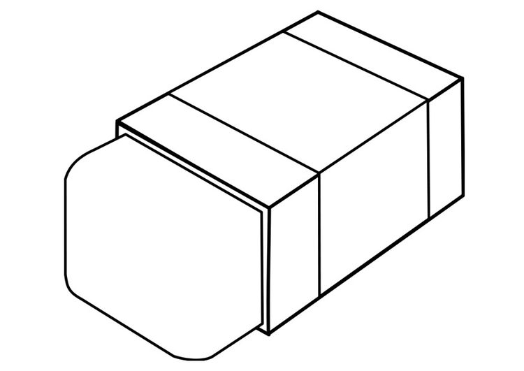 Malvorlage  Radiergummi