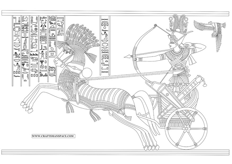 Malvorlage  Ramses II - die Schlacht um Kadesh