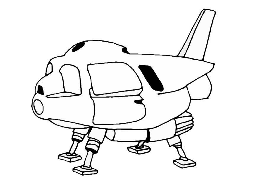 Malvorlage Raumschiff - Kostenlose Ausmalbilder Zum Ausdrucken - Bild 8852.