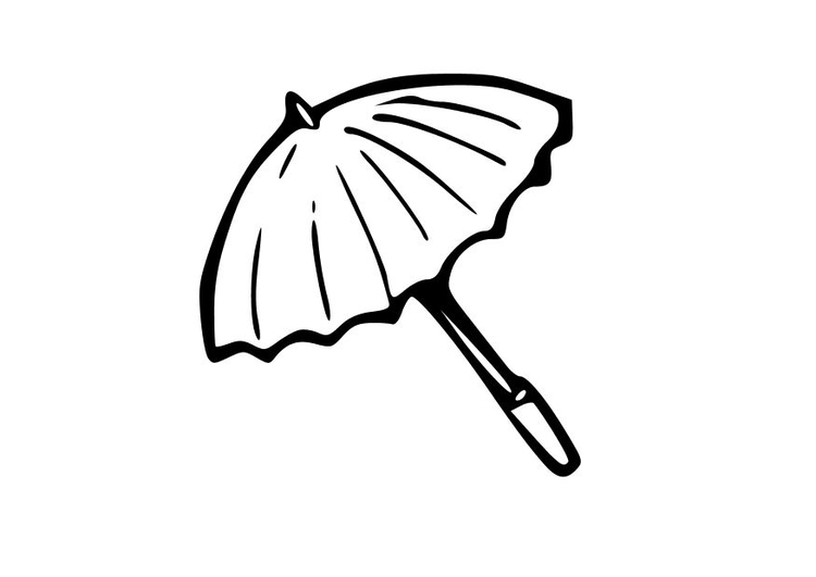 Malvorlage  Regenschirm