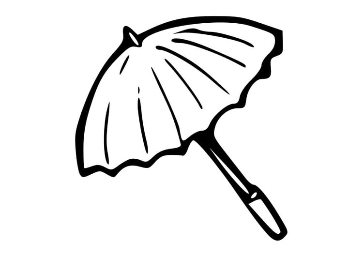 Malvorlage  Regenschirm