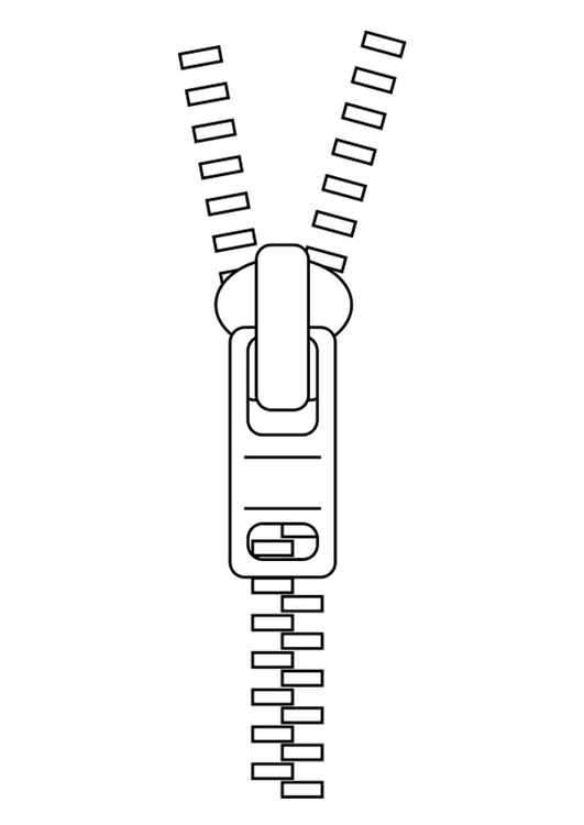 Malvorlage  Reissverschluss