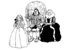 Malvorlagen Ritter mit Familie