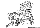 malvorlage Roller