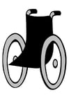 Malvorlage  Rollstuhl