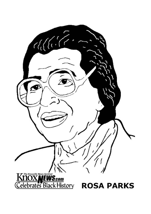 Malvorlage  Rosa Parks