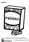 malvorlage Rosinen