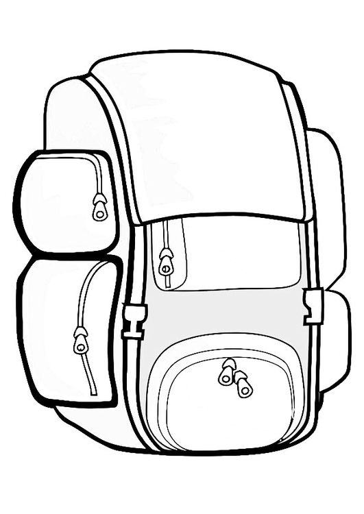 Malvorlage  Rucksack