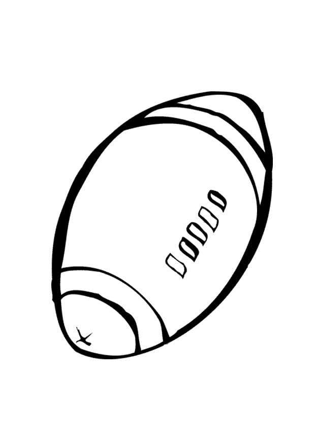 Malvorlage  Rugbyball