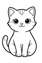 malvorlage süße Katze
