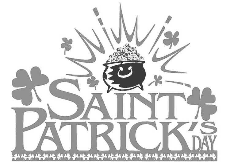 Malvorlage  Saint-Patrick's Tag