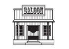 Malvorlagen Saloon