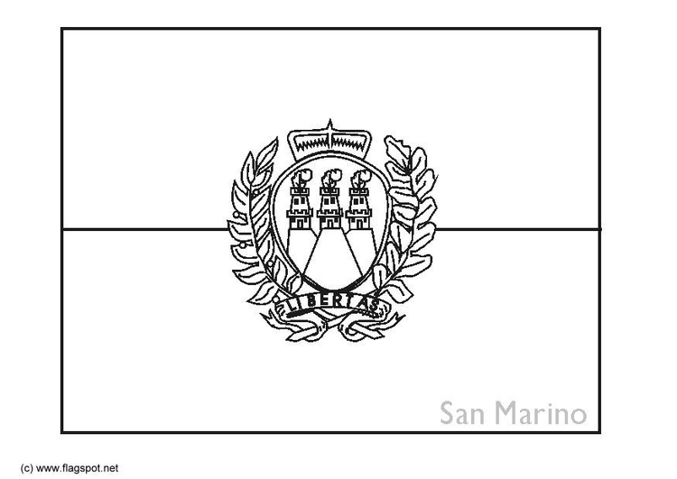 Malvorlage  San Marino