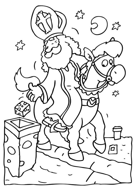malvorlage sankt nikolaus  kostenlose ausmalbilder zum
