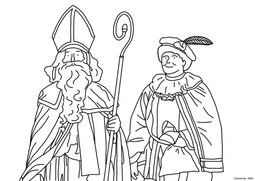 Bild von malvorlage-sankt-nikolaus-und-knecht-ruprecht-dl8928