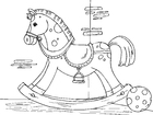 malvorlage Schaukelpferd