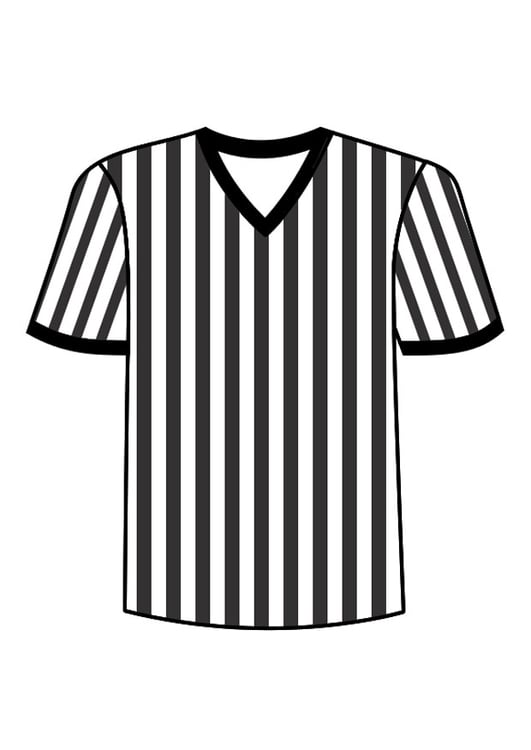 Malvorlage  Schiedsrichter T-Shirt
