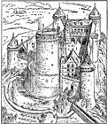 Malvorlage  Schloss in Coucy