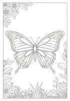 Schmetterlinge fliegen im Garten