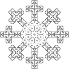 malvorlage Schneeflocke